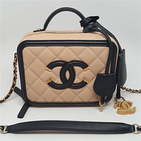 chanel vanity case bag beige|Chanel vanity bag 2021.